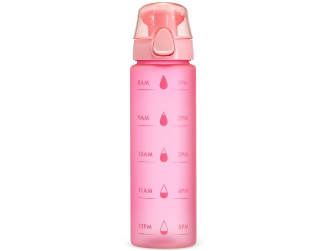 Garrafa Personalizada De Plstico Com Ala E Marcador De Horrio Com Capacidade De 700ml