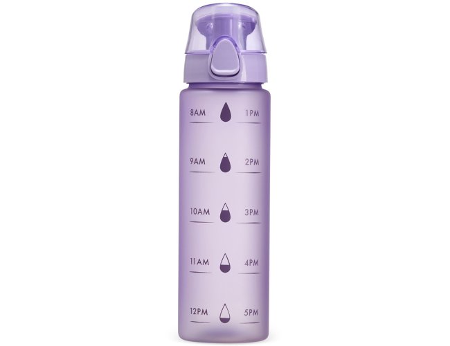 Garrafa Personalizada De Plstico Com Ala E Marcador De Horrio Com Capacidade De 700ml