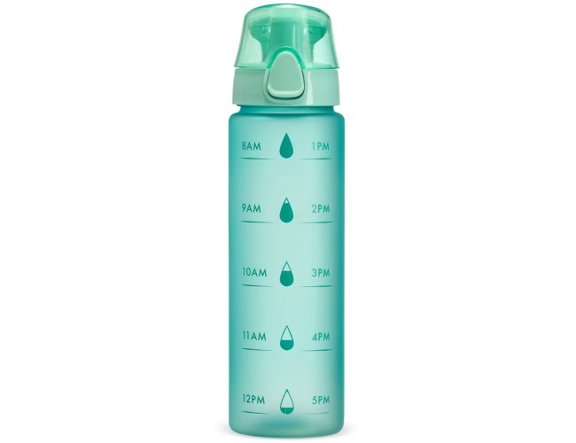 Garrafa Personalizada De Plstico Com Ala E Marcador De Horrio Com Capacidade De 700ml