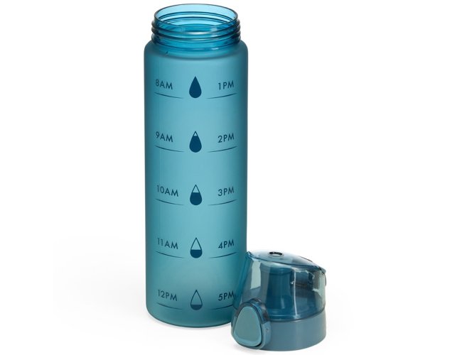 Garrafa Personalizada De Plstico Com Ala E Marcador De Horrio Com Capacidade De 700ml