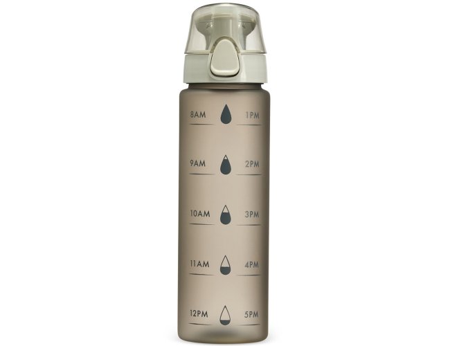 Garrafa Personalizada De Plstico Com Ala E Marcador De Horrio Com Capacidade De 700ml