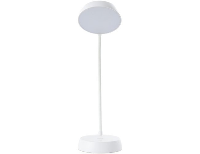 Luminária De Mesa Personalizada De Plástico Com Haste Articulável E Recarregável Com 10 Leds