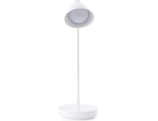 Luminária De Mesa Personalizada De Plástico Com Haste Articulável E Recarregável
