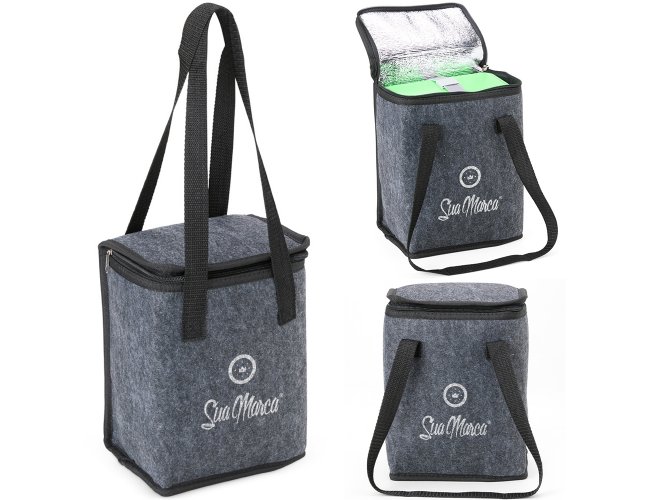 Bolsa Térmica Personalizada De Feltro E Capacidade De 6,1 Litros