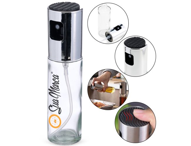 Spray Culinário Personalizado Com Vasilhame De Vidro 100ml