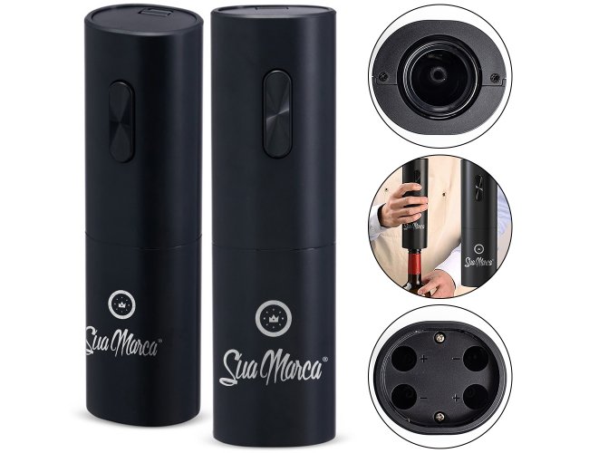 Saca-Rolhas Elétrico Personalizado De Plástico