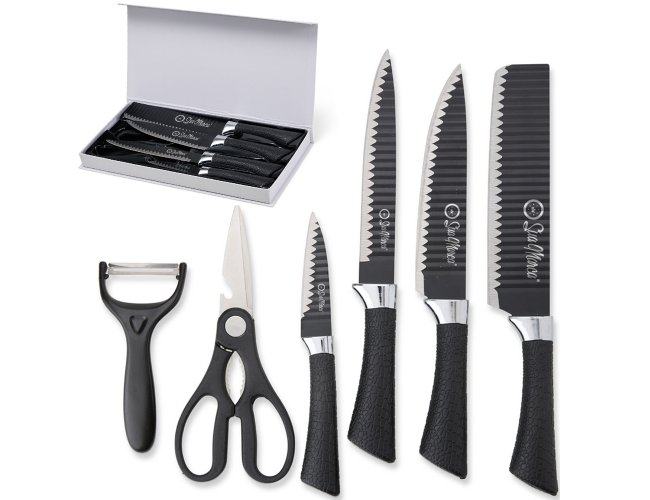Kit Churrasco Personalizado Com 6 Peças De Aço Inox E Estojo De Papelão
