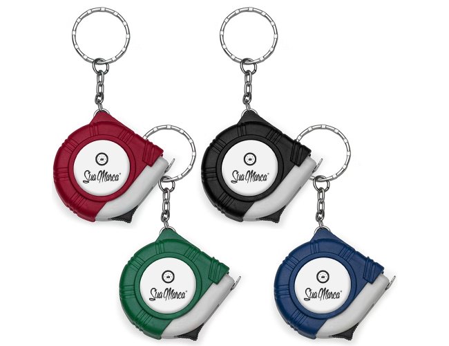 Chaveiro Trena Personalizado de 1 Metro XV10185