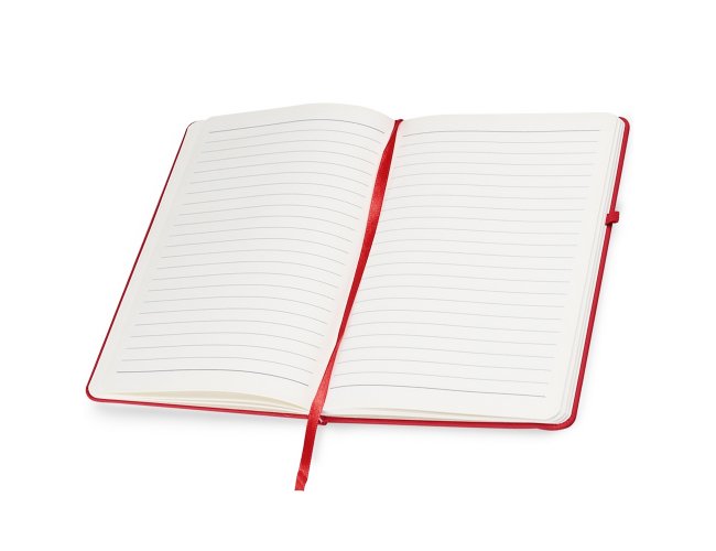 Caderneta Estilo Moleskine Personalizada Com Capa Emborrachada E Folhas Pautadas 21x14,5cm
