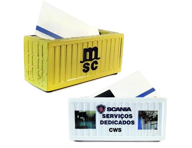Miniatura De Container Porta Cartão Personalizado Com Escala 1:50