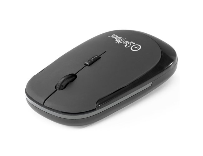 Mouse Personalizado Wireless 2.4G Em ABS Com Acabamento Emborrachado CRICK 2.4