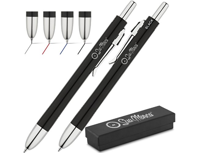 Caneta Personalizada De Metal Com Função De Esferográfica E Lapiseira 4 Em 1 SKETCH