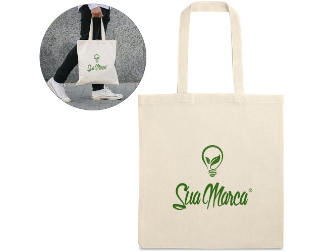Sacola Ecológica Personalizada De Algodão Com Alças De Transporte BONDI