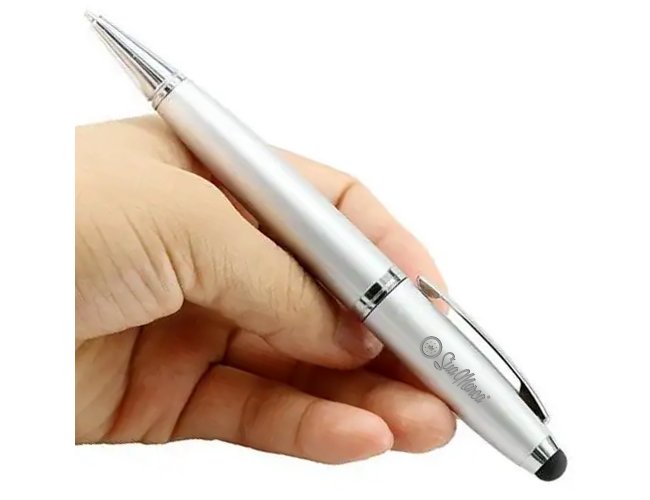 Caneta Pen Drive Personalizada De Metal Com Ponteira Touch