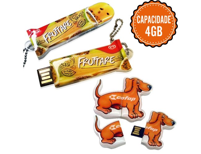 Pen Drive Personalizados De Acrílico Totalmente Customizado Com Capacidade De 4GB