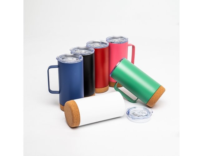 Caneca Térmica com Cortiça de 500ml