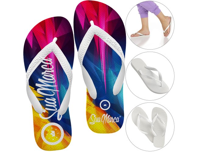 Chinelo Personalizado Havaianas TOP Branco