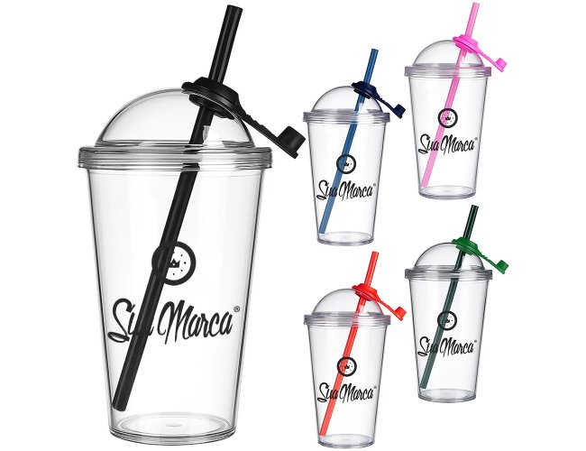 Copo Personalizado Com Tampa Bola de 600ml GV037