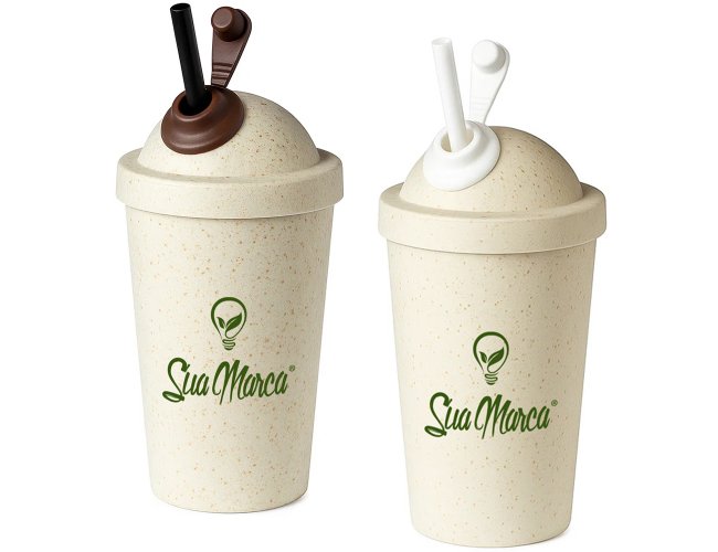 Copo Personalizado Eco Com Tampa Bola de 600ml GV039