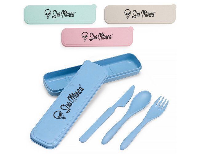Kit Talheres Personalizado com 3 Peças XV18859