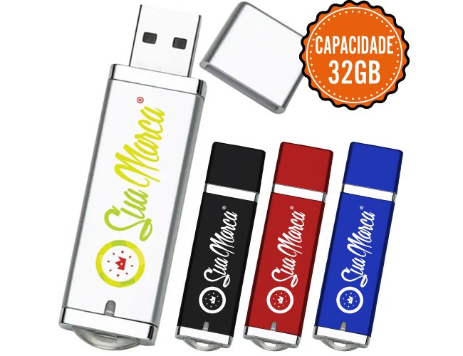 Pen Drive Personalizado De Plástico Com Tampa Protetora De Memória TALENT Com Capacidade De 32GB