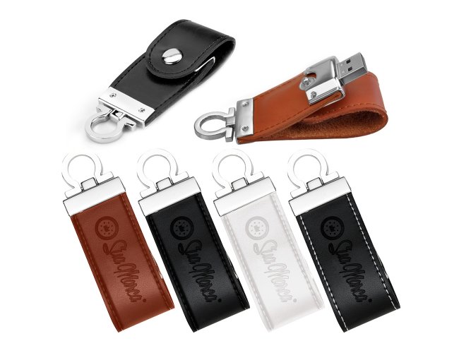 Pen Drive Personalizado De Fivela De Couro Sinttico E Ala De Metal