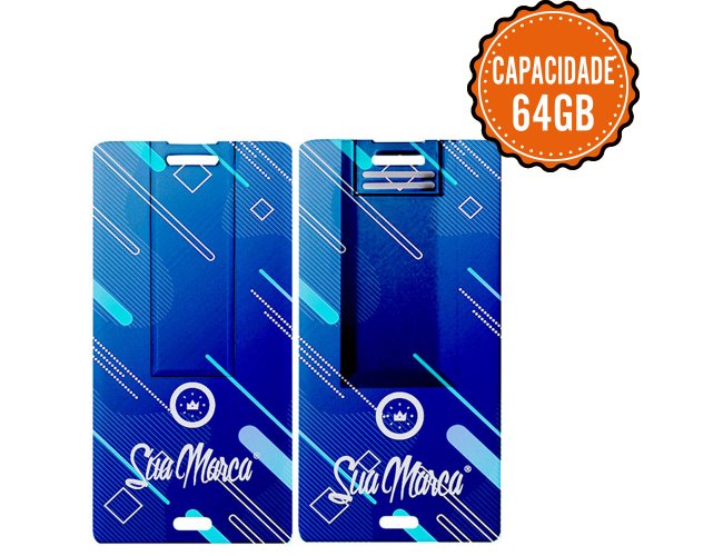 Mini Pen Card Personalizado De Plástico Com Memória Oculta FIT Com Capacidade De 64GB