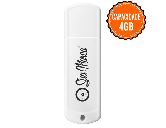 Pen Drive Personalizado com Tampa de 4GB PEN001-4GB