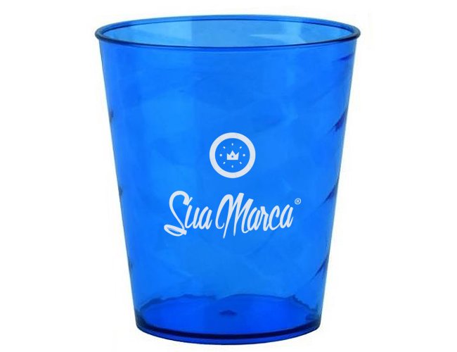 Mini Copo Twister Personalizado De PS Cristal Com Capacidade De 350ml