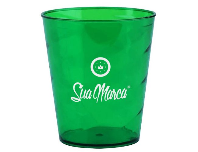 Mini Copo Twister Personalizado De PS Cristal Com Capacidade De 350ml