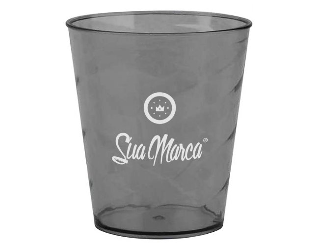 Mini Copo Twister Personalizado De PS Cristal Com Capacidade De 350ml