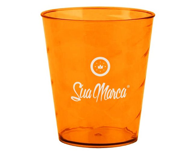 Mini Copo Twister Personalizado De PS Cristal Com Capacidade De 350ml