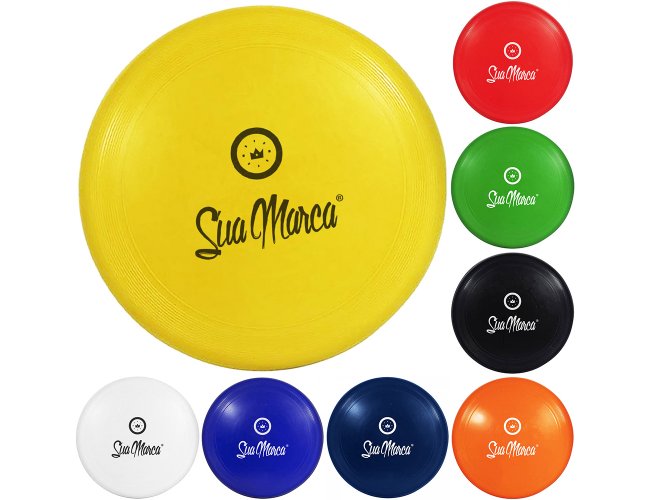 Frisbee Personalizado De Plástico Com 22cm De Diâmetro