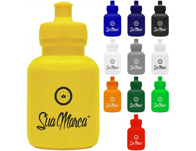 Mini Squeeze Personalizado De Plástico Com Capacidade De 300ml
