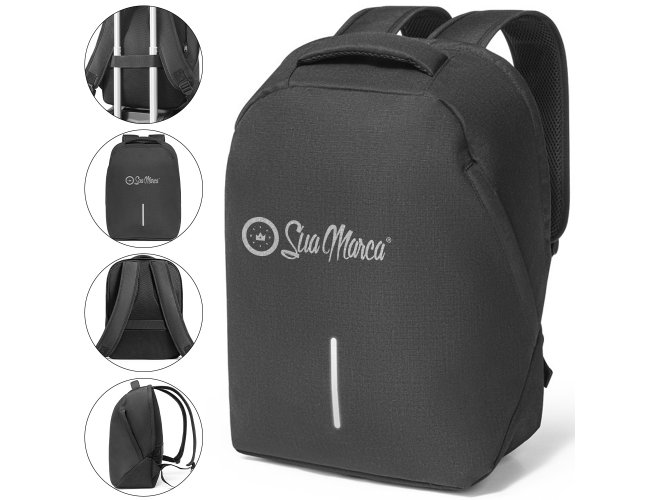 Mochila Para Notebook Antifurto ESSENZA De 600D E Ripstop 17 Litros