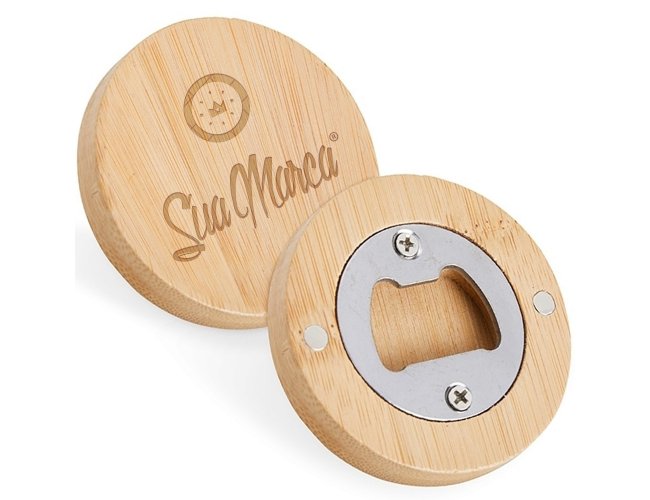 Abridor De Garrafa Personalizado NATURALWOOD