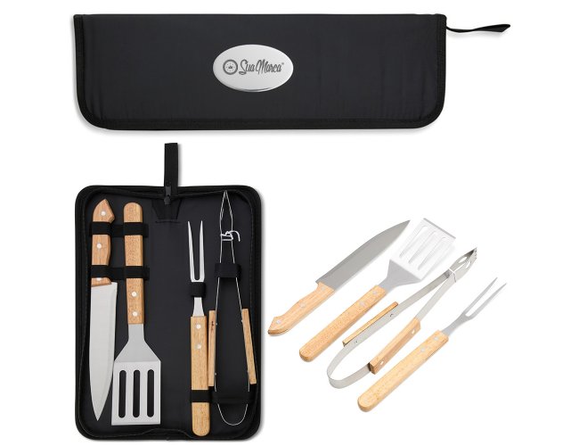 Kit Churrasco Personalizado com 4 Peças XV12462B